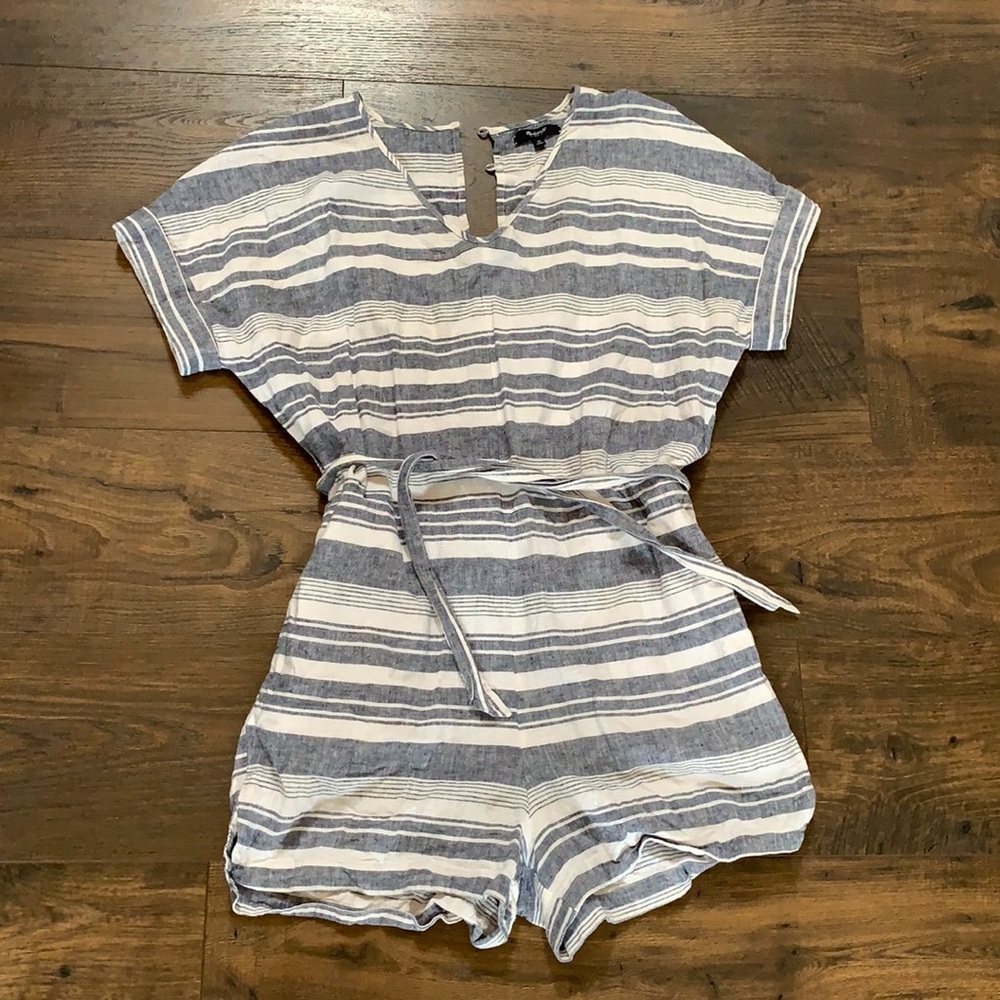 Madewell Striped Romper
